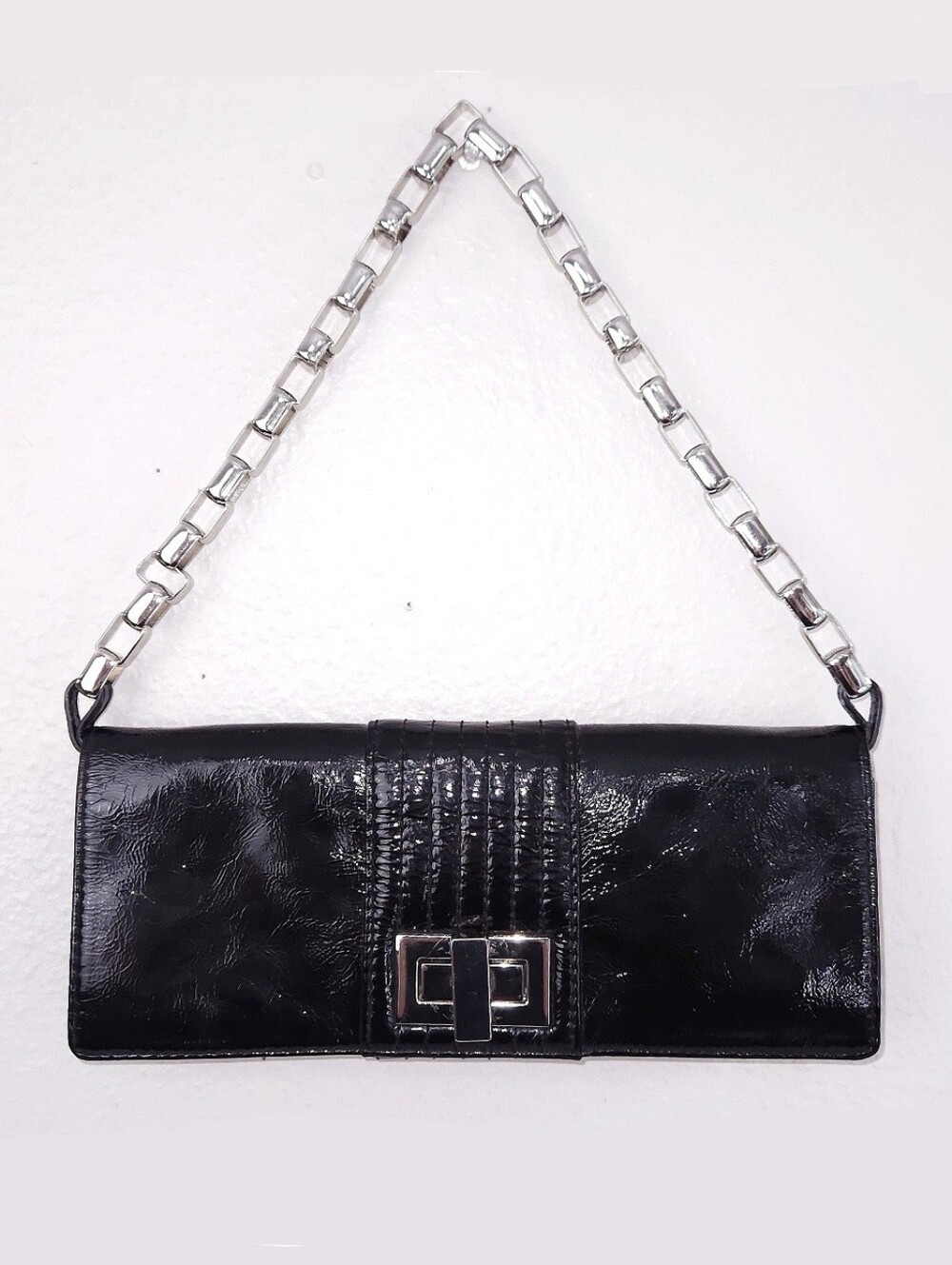 KOOBA Penelope Clutch Patent Leather Convertible Shoulder Bag